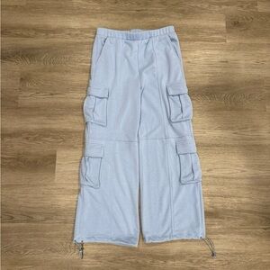 Light Blue Cargo sweat pants